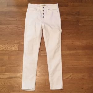 NWT Madewell button front white jeans!